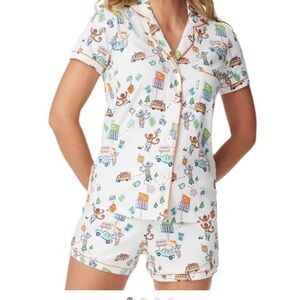 Roller Rabbit Women’s Medium On The Road Pajama Set